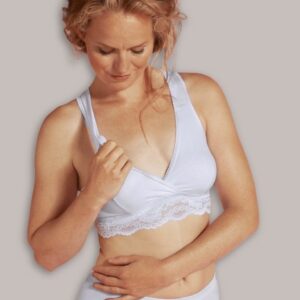 Sujetador cruzado encaje lactancia nocturno