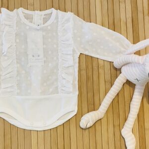 Camisa body volante blanco