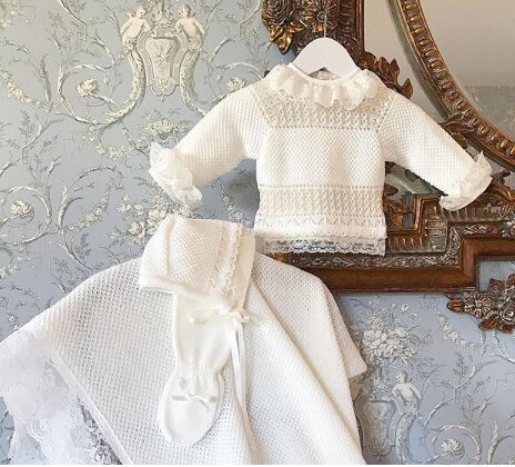 Conjunto 3 piezas Crudo punto toca a juego opcional