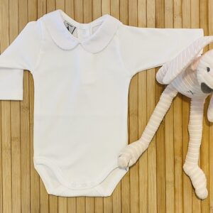 body cuello de pique blanco