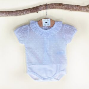 body cuello y plumeti Blanco manga corta de Calamaro