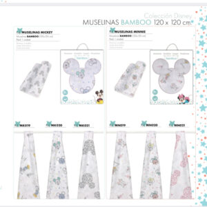Muselinas bamboo disney