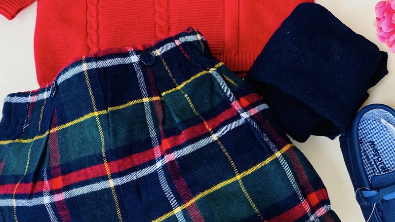 Conjunto pantalon jersey punto y leotardos rojo mayoral - Imagen 2