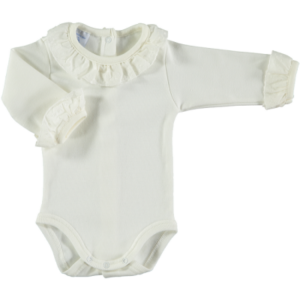 Body cuello y mangas batista Crudo