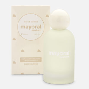 Fragancia Mayoral Newborn. Su característica principal es la salida aromática del neroli, la esencia que se extrae del naranjo amargo, el cual le da un toque cítrico con matices acuosos. E