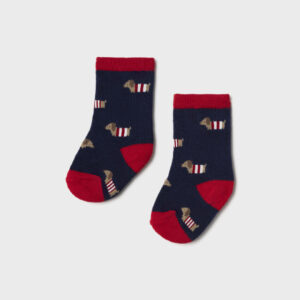 Calcetines jacquard perros new born 0-18m