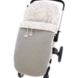 Saco de silla universal Algodón Carolina Gris empolvado Lana