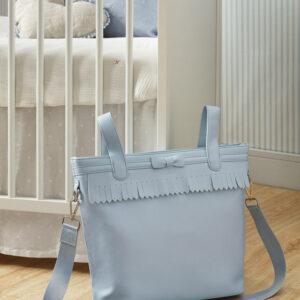 Bolso panera flecos ecopiel mayoral baby blue