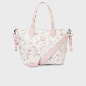 Bolso de maternidad con portachupete a juego. Un set muy completo pensado para llevar todo lo que necesites para el cuidado de tu bebé. Cierre con cremallera