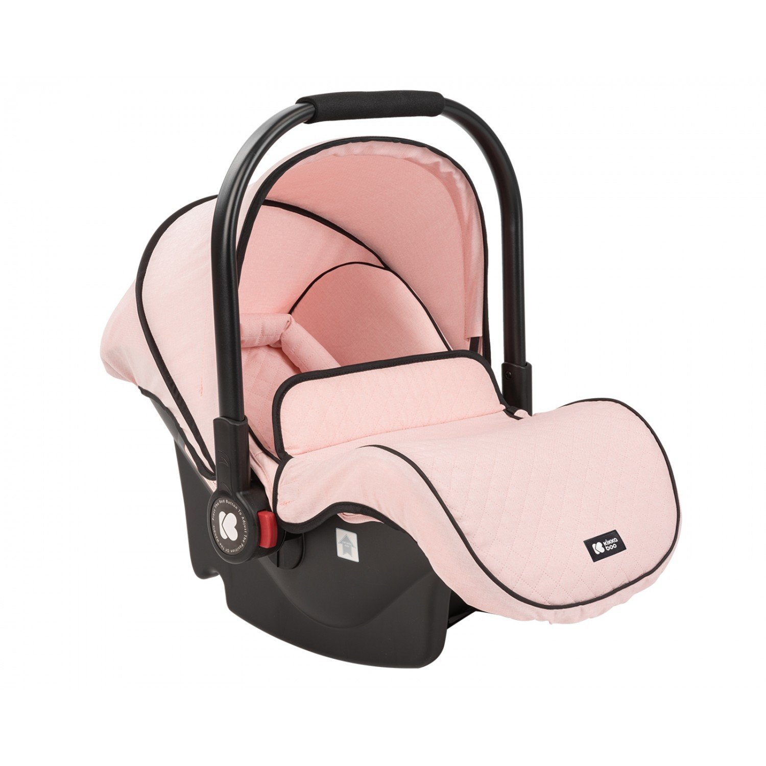 Carrito Beloved kikkaboo rosa 3 en 1 completo - Imagen 6