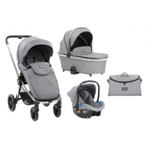Carrito Kikkaboo Vicenza 3 in 1 Premium Grey