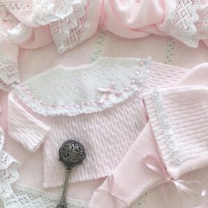 Conjunto Rosa blanco 3 piezas