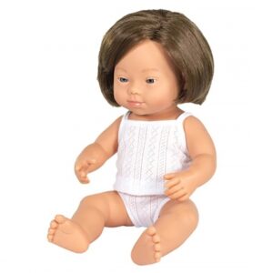 Muñeca Sindrome down caucasica 38cm