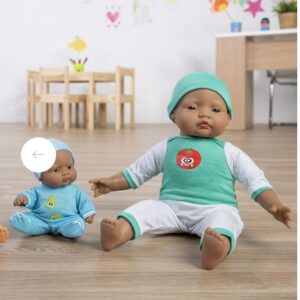 Pijama verde rayas 3 piezas 38cm