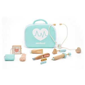 Set de médico muñecas madera