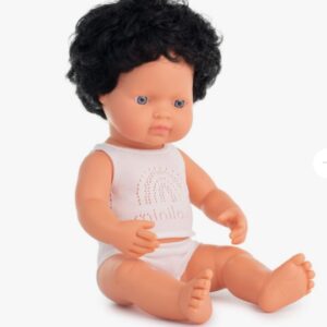 Muñeco caucasico Rizado 38cm