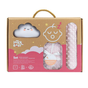 Set manta y antivuelco y lamparita Rosa