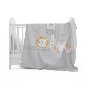 manta cuna rachel terciopelo zebra