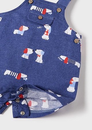 Conjunto 3 piezas peto gorro recién nacido niño Blue NB - Imagen 4