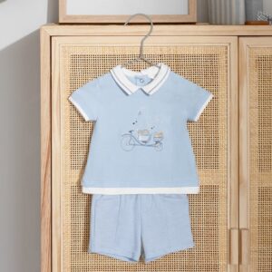 Conjunto pantalón corto recién nacido niño NB