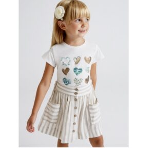 Falda rayas niña Raiz