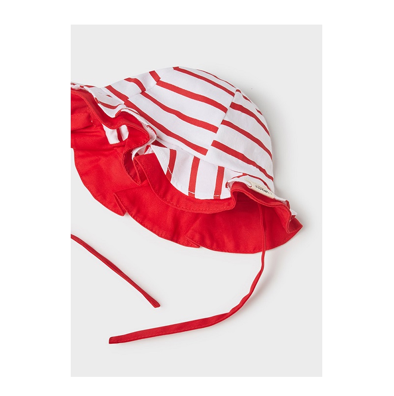 Gorro reversible recién nacida niña Red NB - Imagen 2