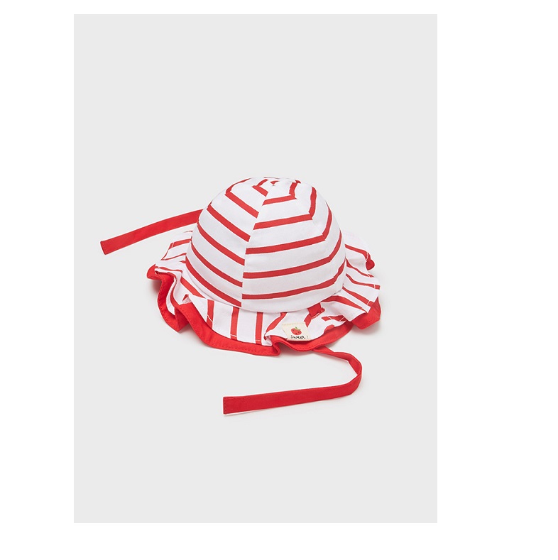 Gorro reversible recién nacida niña Red NB