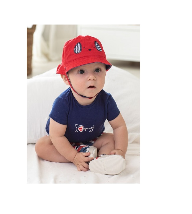 Gorro reversible recién nacido niño Blue NB - Imagen 4