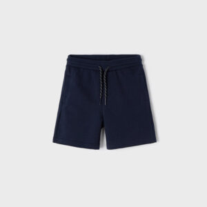 Pantalón corto felpa básico niño Marino