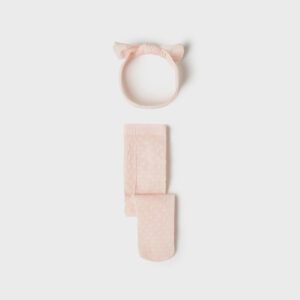 Panty y diadema recién nacida niña NB