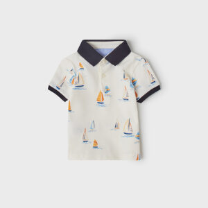 Polo estampado manga corta bebé niño B Roto