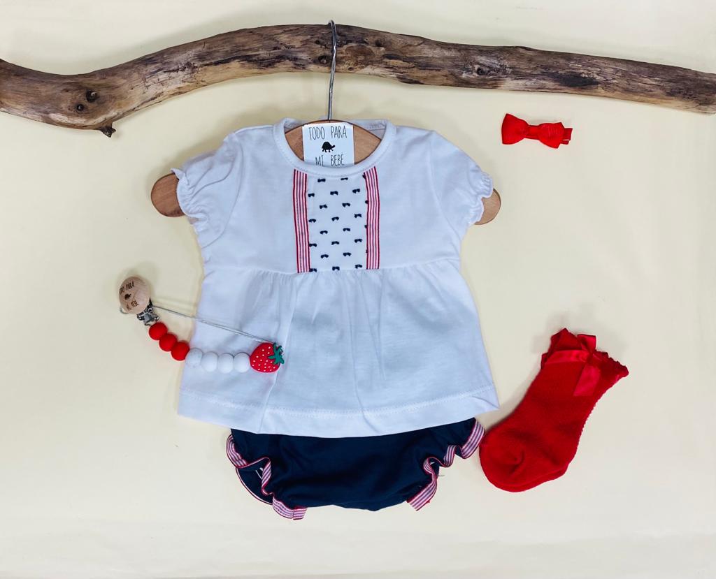 Conjunto 2p pololo Cate niña 1 a 12m