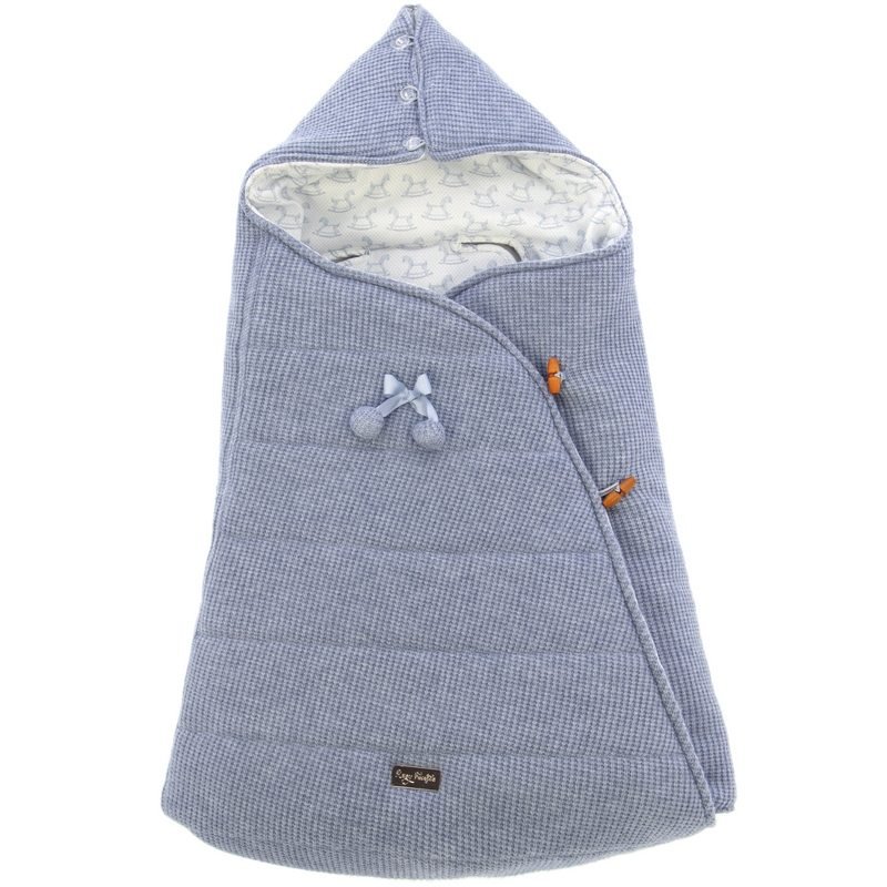 Saco Nido Cruzado Balancin Celeste empolvado