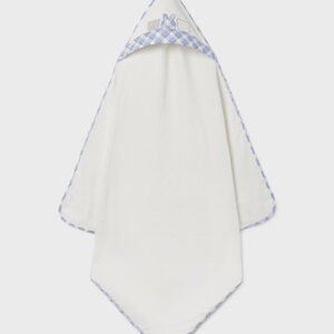 Toalla bordado bebé cuadros Celeste Mayoral