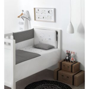 Textil cuna completo Edredon chichonera almohada vichy