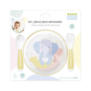Set 3 piezas Microondas Elefante