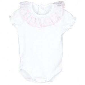 Body Punbig manga corta blanco rosa