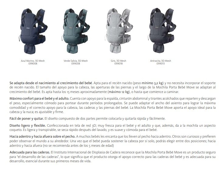 Mochila portabebe move babybjorn