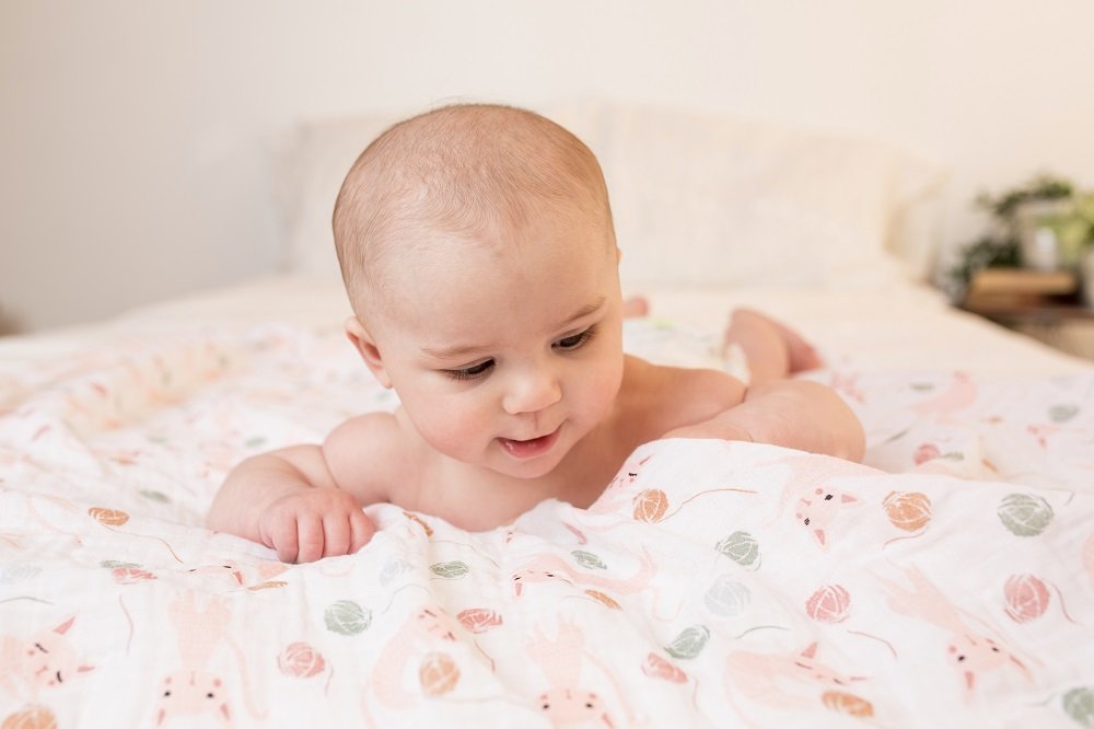 Muselina de algodón gatitos suave - Imagen 3