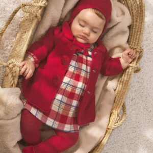 Abrigo de tricot con gorro Muerdago