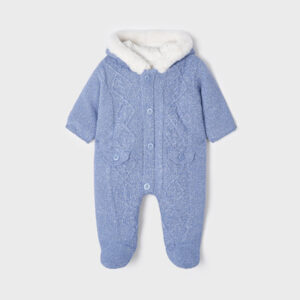 Buzo tricot ecofriends recien nacido Cielo