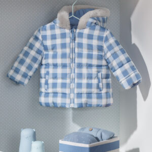 Chaquetón reversible para recién nacido ECOFRIENDS Blue Ice