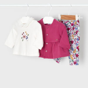 Conjunto 3 piezas algodón para Grosella ECOFRIENDS