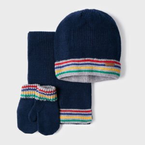 Conjunto de gorro con bufanda y manoplas Noche 24-46m