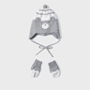 Conjunto gorro y manopla Titanio Vig NB ECOFRIENDS