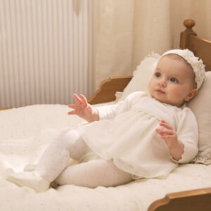 Leotardo lunares crudo Mayoral