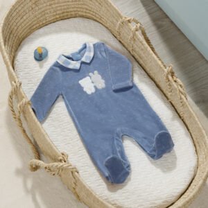 Pijama de punto aterciopelado NB Blue Ice