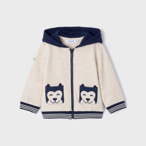 Sudadera con bolsillos perro husky 12-36m