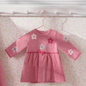 Vestido de tricot recien nacida ecofriends berry