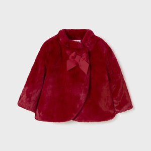 Abrigo de pelo para bebé Rojo 12-36m